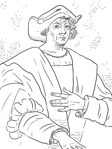 Christopher Columbus Coloring Page